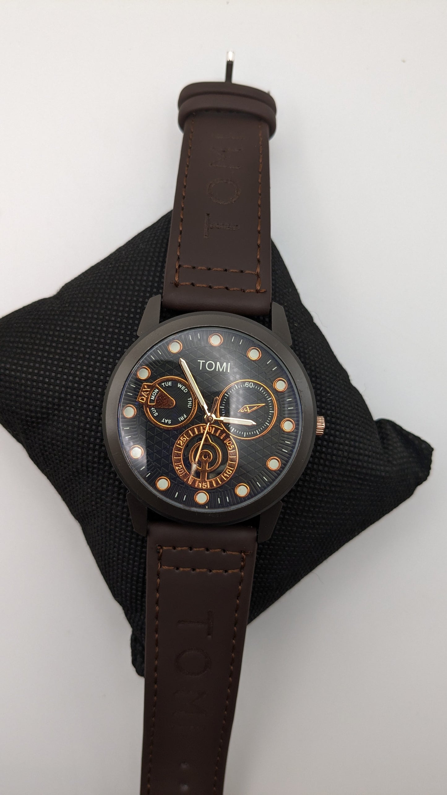 TOMI Leather Strap Watches Luxury Men's Watches Tomi Men Watches
