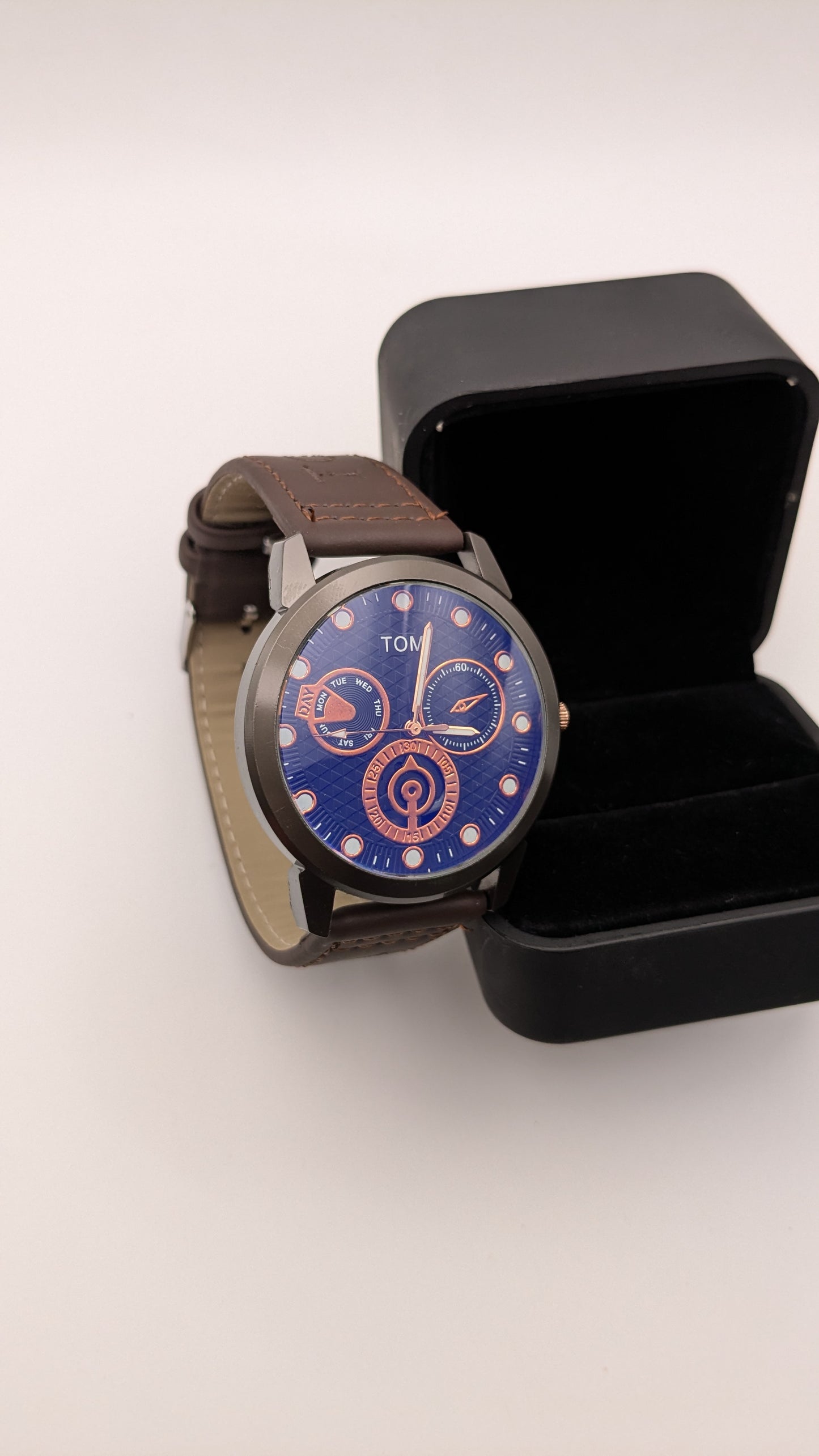 TOMI Leather Strap Watches Luxury Men's Watches Tomi Men Watches